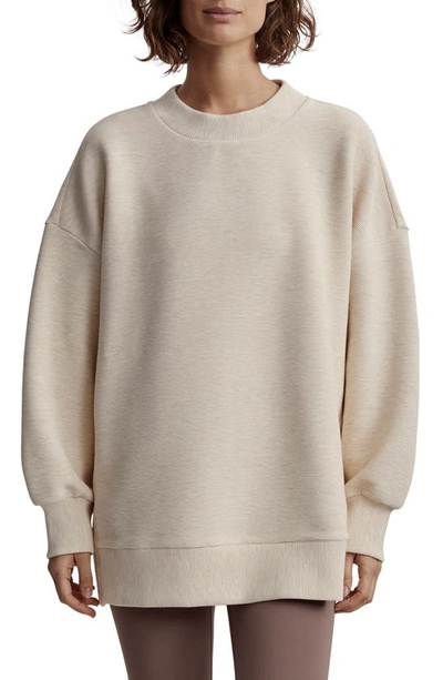 Varley Women's Mae Boyfriend Sweatshirt In Oatmeal Marl