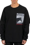 PLEASURES HORSES FAUX LAYERED LONG SLEEVE GRAPHIC T-SHIRT