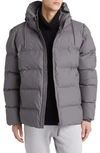 Rains Alta Waterproof Padded Jacket In Grey