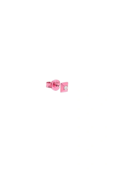 Eéra Eera Mini Eéra 18k Single Earring With Diamond In Fuchsia