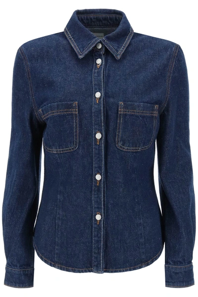 Magda Butrym Denim Shirt In Blue