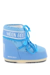Moon Boot Icon Low Shell And Faux Leather Snow Boots In Blue