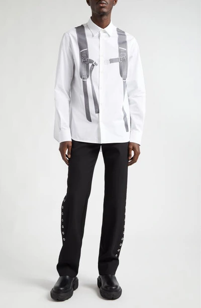 OFF-WHITE TROMPE L'OEIL BACKPACK BUTTON-UP SHIRT