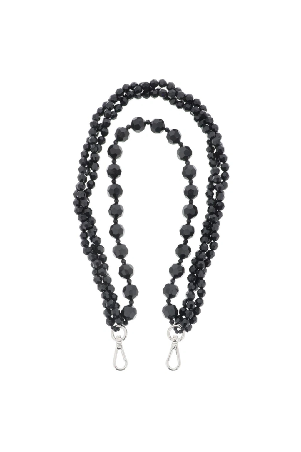 Simone Rocha Double Twisted Wallet Chain In Black | ModeSens