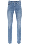 Versace Stretch Denim Slim Fit Jeans In Blue