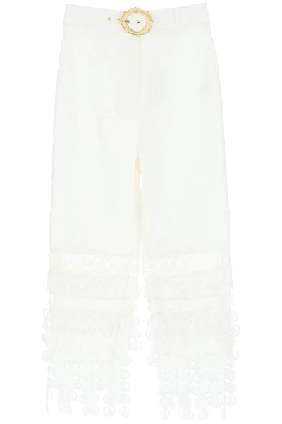 Zimmermann Trousers In White