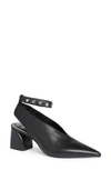 Rag & Bone Victory Ankle Strap Pointed Toe Pump In Black