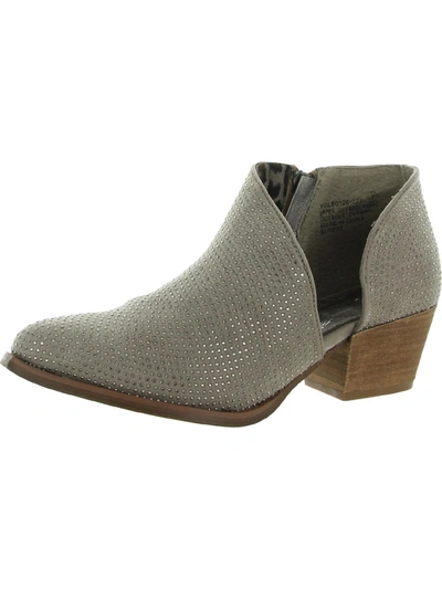 Very G Diva Womens Ankle Boots Zipper In Grey