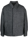 Isabel Marant Simon Wool Shirt Jacket In Grey