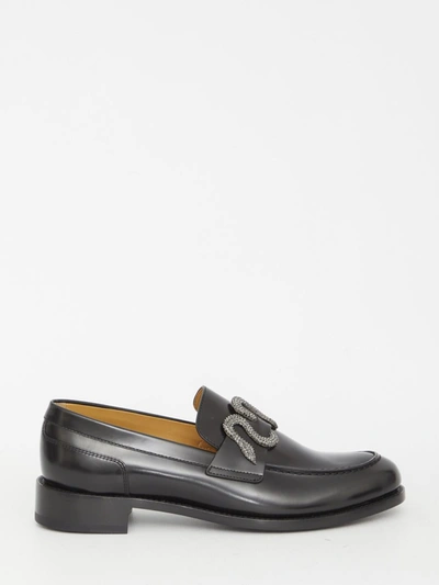 René Caovilla Morgana Loafers In Black