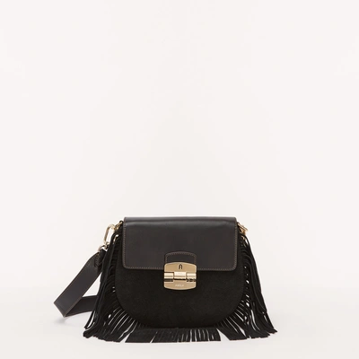 Furla Club 2 Crossbody Mini In Black