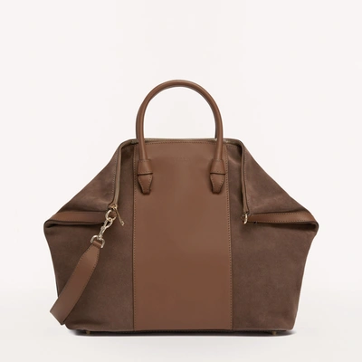 Furla Miastella Tote L In Brown