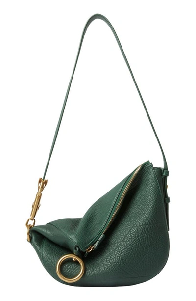 Burberry Knight Small Zip Shoulder Bag In Green