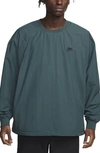 Nike Club Water Repellent Woven Crewneck Windshirt In Green