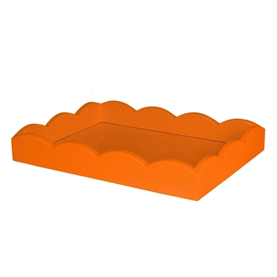 Addison Ross Ltd Orange Small Lacquered Scalloped Tray