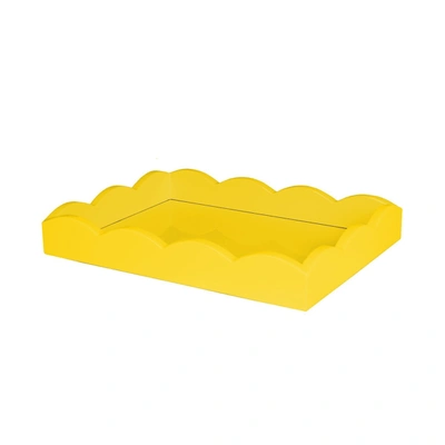 Addison Ross Ltd Yellow Small Lacquered Scalloped Tray
