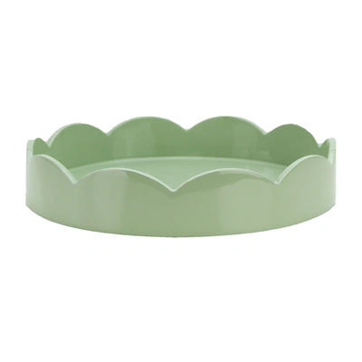 Addison Ross Ltd Sage Green Small Round Scallop Tray