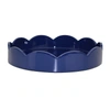 Addison Ross Ltd Navy Blue Small Round Scallop Tray