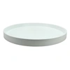 ADDISON ROSS LTD WHITE STRAIGHT SIDED ROUND MEDIUM LACQUERED TRAY