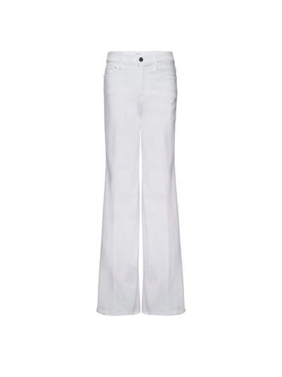 Frame Le Palazzo Wide Leg Jeans In White