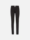 Frame 24 Hour Cropped High-rise Skinny Jeans In Black