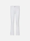 Frame Le Crop Mid Rise Cropped Bootcut Jeans In Blanc In White