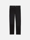 Frame Mid-rise Slim-fit Denim Trousers In Black