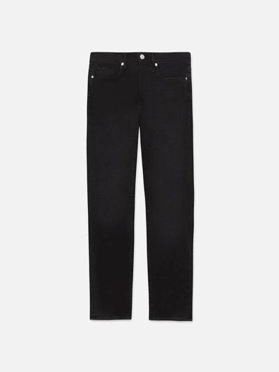 Frame Mid-rise Slim-fit Denim Trousers In Black
