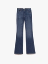 Frame Belt-strap Jeans In Blue