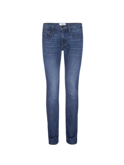 Frame L'homme Slim Jeans Dark Denim In Blue