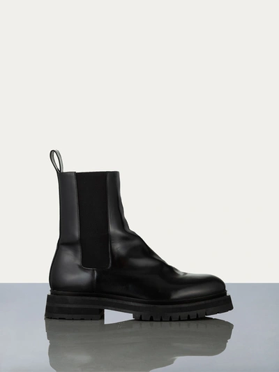 Frame Men's Modern Chelsea Boots Noir 100% Leather In Black