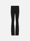 Frame Jetset Flare High-rise Flared Jeans In Black