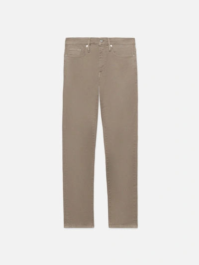 Frame L'homme Slim Twill Jeans Garage Grime Cotton In Brown