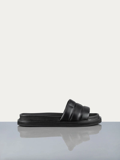 Frame Men's Sandals Noir Leather In Black