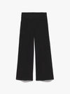 Frame The Jetset Wide Crop Sheen Noir In Black
