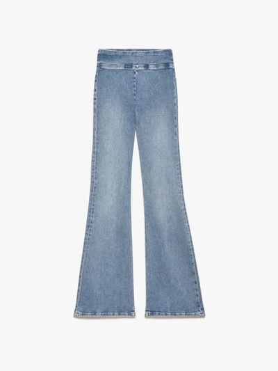 Frame The Jetset Flare Jeans In Blue