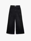 Frame Le Palazzo Crop Wide Leg Jeans In Black