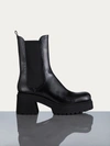 Frame Lumi Lug 65mm Leather Boots In Black
