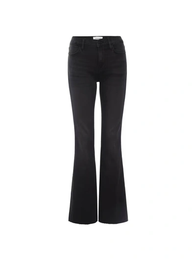 Frame Le Easy Flare Jeans In Black