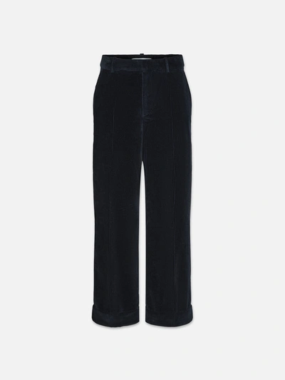 Frame Relaxed Corduroy Trouser Trousers In Blue