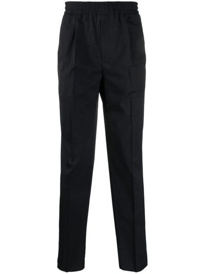 Zegna Cotton Trousers In Blue