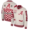 The Wild Collective Unisex  Cream Alabama Crimson Tide Jacquard Full-zip Sweater In Cream