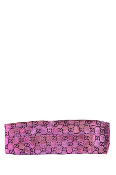 Gucci Woman Embroidered Viscose Blend Hair Band In Multicolor