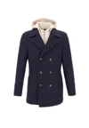ELEVENTY ELEVENTY WOOL AND CASHMERE COAT
