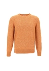 Kangra Man Sweater Orange Size 46 Alpaca Wool, Cotton, Polyamide, Wool, Elastane