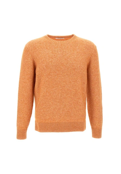 Kangra Man Sweater Orange Size 44 Alpaca Wool, Cotton, Polyamide, Wool, Elastane