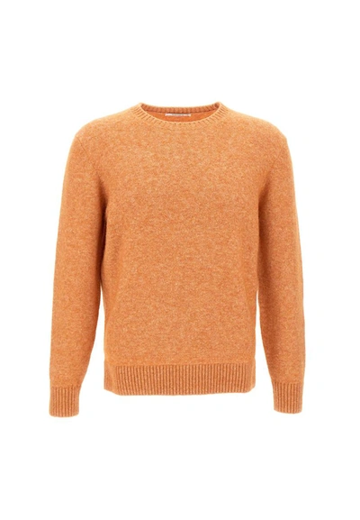 Kangra Man Sweater Orange Size 46 Alpaca Wool, Cotton, Polyamide, Wool, Elastane