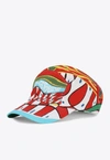 Dolce & Gabbana Carretto Print Baseball Cap In Multicolor