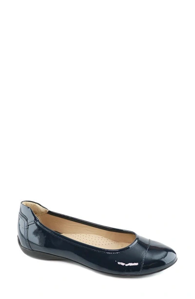 Marc Joseph New York Peters St. Flat In Navy Soft Patent