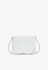 Dolce & Gabbana Women Dg Logo Leather Crossbody Bag In White